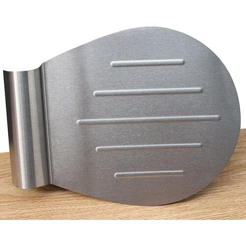 Stainless Steel Pizza Cake Transfer Tray Cake Moving Plate Bread Pizza Blade Shovel Cookie Pastry Spatula Scraper Baking Tool