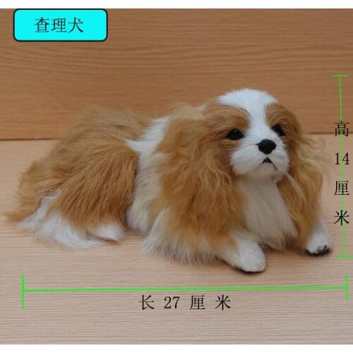Lovely simulation Charlie dog model toy polyethylene & furs lying dog model about 27x14x16cm 2521