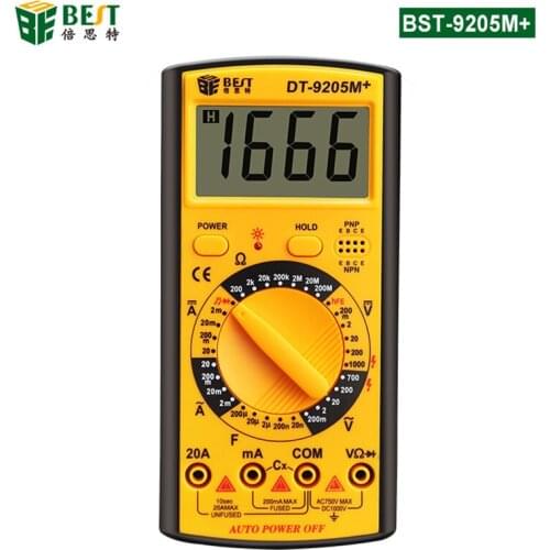BEST 9205M Professional LCD Digital Multimeter Voltmeter Ohmmeter Ammeter Tester With buzzer Tester Meter VS DT830B RM101 DT9205