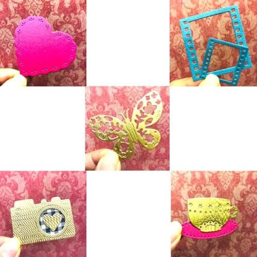 SS Creativity Scrapbooking Cutting Dies Metal Die Cutter for Scrapbooking Stencil Butterfly Frames Family Photo Album Cardmaking