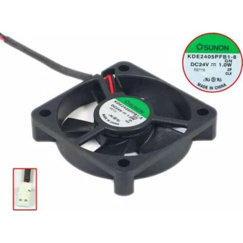 SUNON KDE2405PFB1-8 GN DC 24V 1.0W 2-wire 50x50x10mm Server Cooling Fan