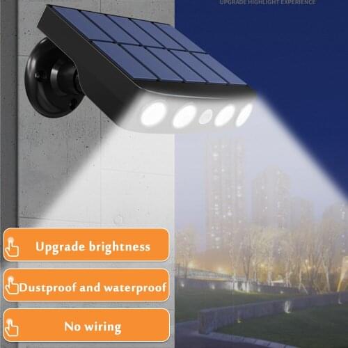 High-Power Lamp LED Beads Solar Light Outdoor Solar Lamp Powered Sunlight Waterproof PIR Motion Sensor Street Light For Garden