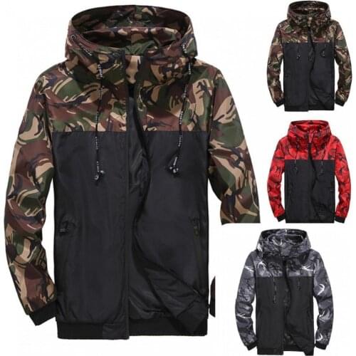 Loose Great Waterproof Men Coat Waterproof Sweatshirt Drawstring for Climbing