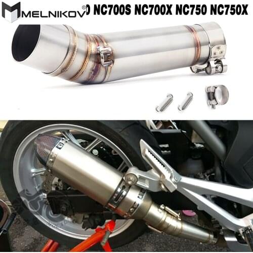 Motorcycle Exhaust Muffler Link Pipe Exhaust Slip On Escape FOR HONDA NC700 NC700S NC700X NC750 NC750X Exhaust