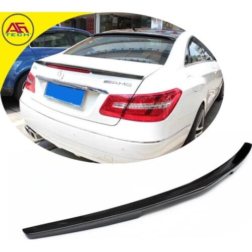 Carbon fiber back boot lip spoiler wing rear trunk spoiler wing for Mercedes-Benz E coupe C207 E200 E260 E350 2 door 2010-13