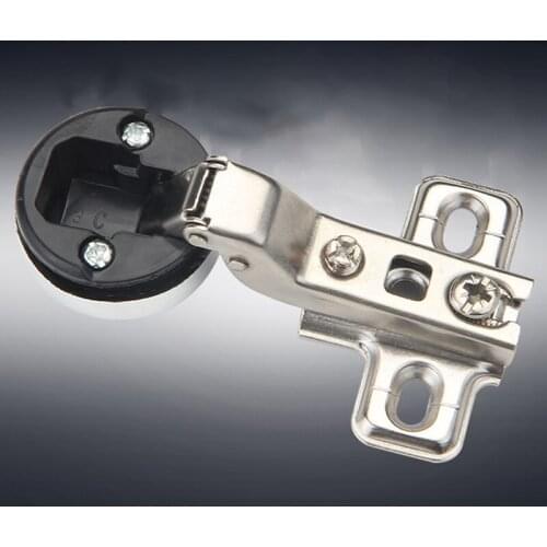 2pcs Hinge W/ Cover Folding For Kitchen Cupboard Door Glass Cabinet Hinges Set