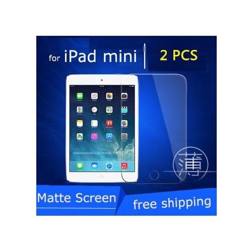 2PC/Pack frosted matte front lcd screen protector for ipad mini 1 2 3 protective film anti glare carton package & check online