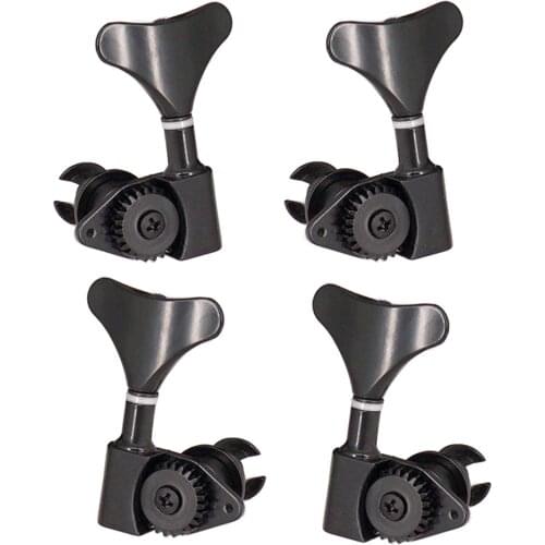 4 Pcs Meal Guitar Bass Tuning Pegs 2R2L Machine Heads Tuning Pegs, Heavy Duty Zinc Alloy