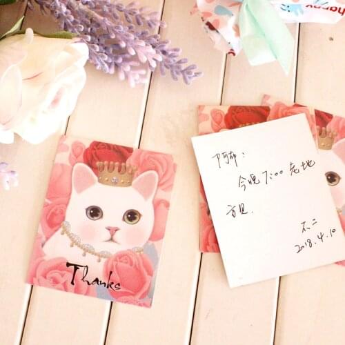50 Pcs/pack Cartoon pet cat Gift Postcard Fashion Christmas Postcard Birthday Greeting Card Lovely Greeting Cards