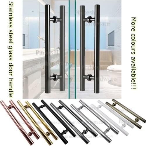 Antique Sliver Classics Stainless Steel Glass Door pull Handle Wooden door black handle mid-rose gold color 1000mm