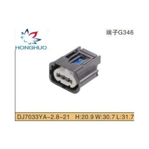 Free shipping 10 kits pcs waterproof 2.8 series electrical wiring plug automotive cable harness connecto DJ7033YA-2.8-21