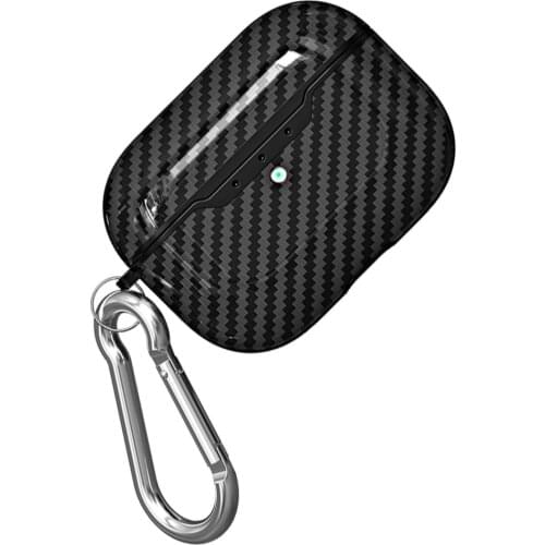 Wireless Headphone Case Carbon Fiber Pattern Shell Compatible For AirPods Pro