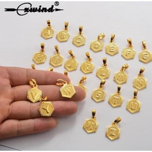 Cxwind 26 Initial Letter A-Z Charms Alphabet Pendant DIY Jewelry For DIY Anklet Necklace Bracelet Bijoux