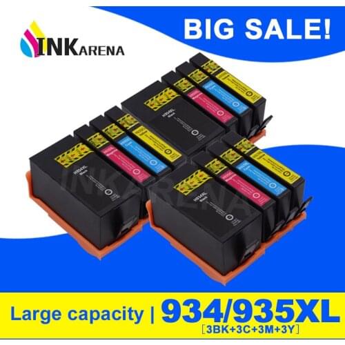 INKARENA 3 Set Printer Ink Cartridge for HP934 934XL 934 935 935XL for HP Officejet pro 6230 6830 6835 6812 6815 6820 Printers