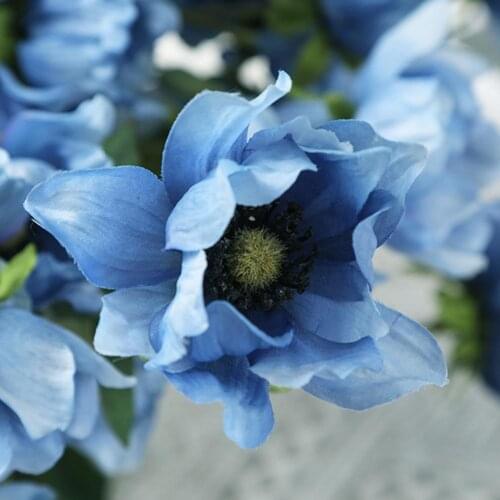 Artificial Flower Eco-friendly Anti-fade Faux Silk Flower Wedding Fake Rose Flowers Decor for Home