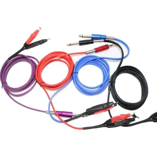 Kissure 1.8m Ultra-soft Pure Copper Core Silicone RCA Tattoo Hook Line Tattoo Accessories Tattoo Equipments
