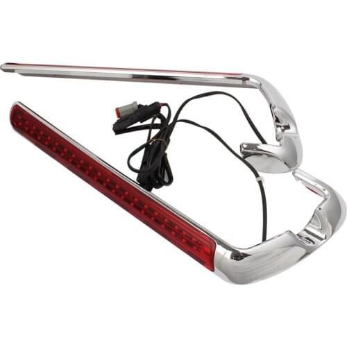 Motorcycle Saddlebag LED Side Marker Light Red Lens Lamp For Harley Touring Ultra Limited Road King Electra Glide FLHTCUL FLHX