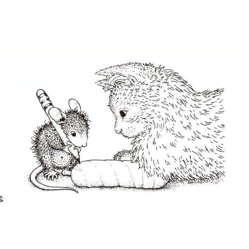 Cartoon mouse Transparent Clear Silicone Stamp/Seal for DIY scrapbooking/photo album Decorative clear stamp sheets B0371