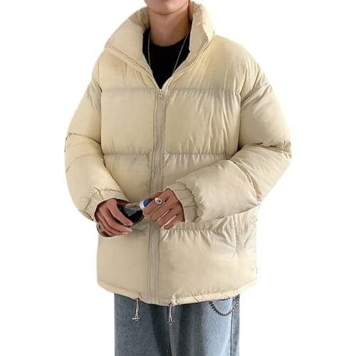 Mens Womens Winter Jacket Harajuku Colorful Bubble Coat Hip Hop Street Clothing Parker Coat Black Korean Clothes Feather 2021