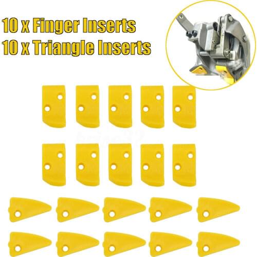 Protective Tool Finger Inserts 20pcs Nylon Kit Set Yellow Accessories Protector For Corghi Hunter Triangle Inserts