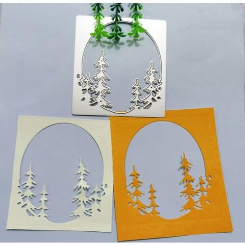 Christmas tree, background card Metal Cutting Dies for DIY Scrapbooking Album Paper Cards Decorative Crafts Embossing Die Cuts