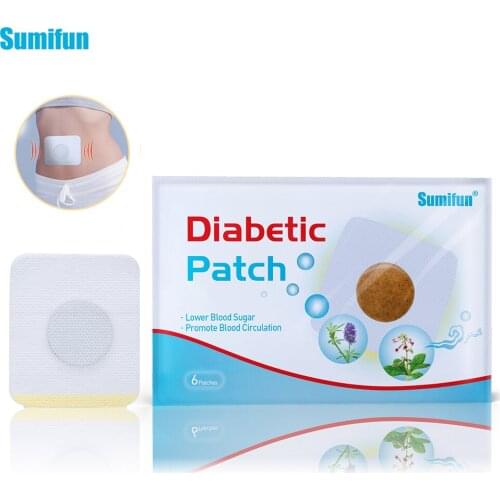 Sumifun 24pcs=4bags Diabetic Patch Herbal Stabilizes Blood Sugar Level Lower Blood Glucose Sugar Balance Medical Plaster D1790