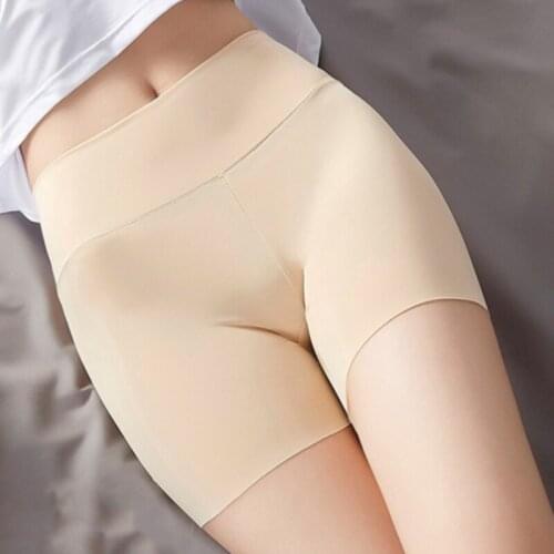 Bottoming Safety Pants Ice Silk Seamless Anti Empty Womens Safety High Quality Panties Ladies Plus Size Summer Thin Leggings
