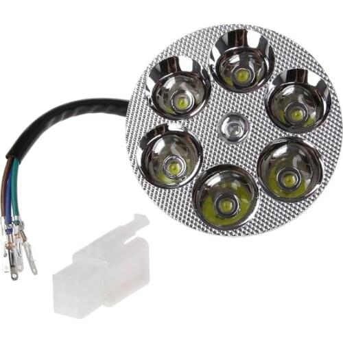 DC12-85V Motorcycle LED Headlight Far Near Light Electric Car Built-in Spotlight