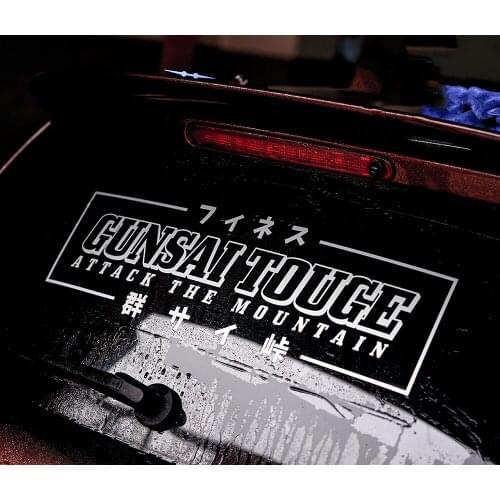 Japanese Attack Mountain Rider GP Racing Team Car Stickers Graphic Automobile Body Decal Motorcycle Helmet Decals