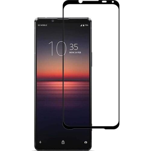 Tempered Glass Full Coverage Film Edge to Edge Protection Shield Screen Protector for Sony Xperia 5 ii/iii Xperia 1/Xperia 10