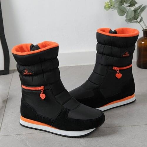Women snow boots 2020 platform thick plush winter shoes zipper waterproof non-slip women winter boots botas de mujer