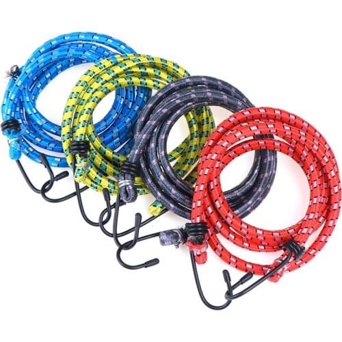 1.5m Elastic Luggage Rope Bicycle Bike Cycling Hooks Bandage Straps Belt Box Packing Rope Tie Equipment Accessory