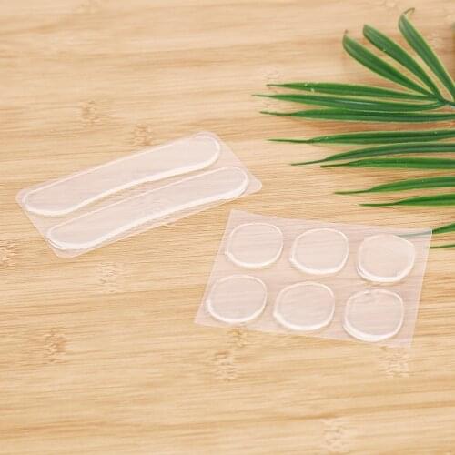 1Sheet Clear Back Silicone Gel Soft Slender Heel Sticker Wear Proof Anti Slip With Thicken Cushion 2Styles