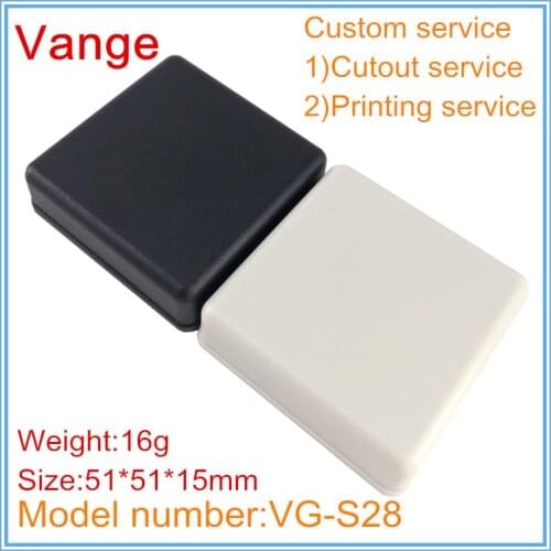1pcs/lot two color mould shell 51*51*15mm ABS box plastic enclosure diy case for transformer electronics device