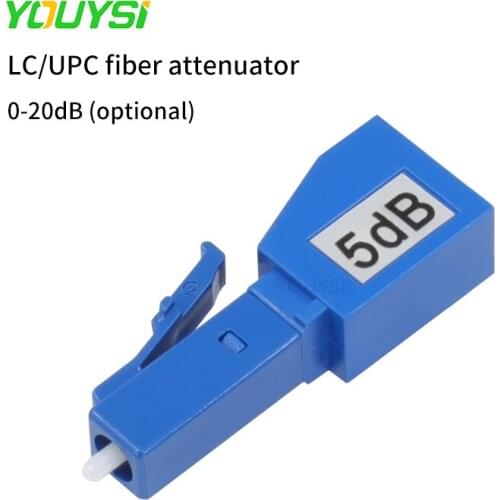 2pcs LC/UPC Fiber Optic Attenuator plastic male Single Mode Male-Female Plug-in fixed FTTH Fiber Attenuator Adapter FreeShipping