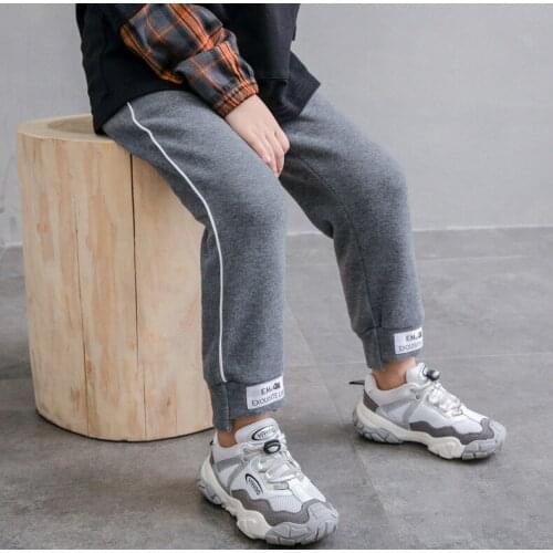 2021 Childrens Casual Pants Spring New Childrens Korean Style Harem Pants Casual Pants Boys Solid Loose Trousers 2-7 Years