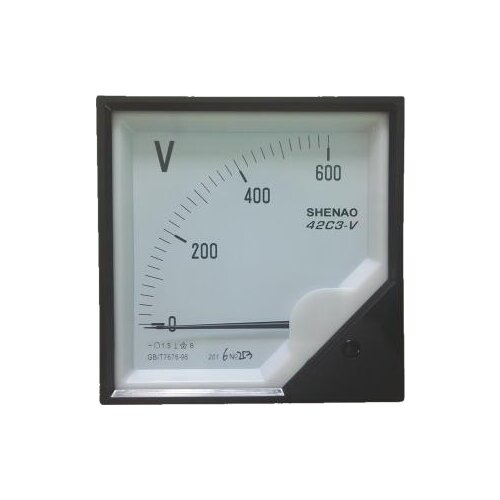 DC 100V 150V 200V 250V 300V 400V 450V 500V 600V Analog Volt Voltage Panel Meter Voltmeter Gauge Tool 42C3