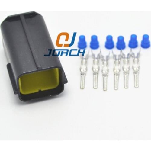 Free shipping 10sets 6pin Tyco Amp male connector housing electrical plug waterproof automotive connector 174264-2