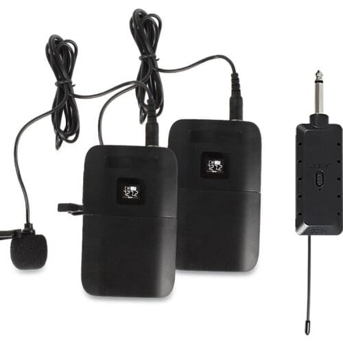 Lavalier wireless microphone one for two headwear home computer audio karaoke lever speaker sound card charging microphone