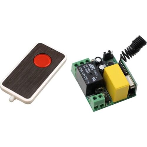 AC 220V Wireless Remote Control Switch Lamp Light LED Bulb Wireless Switch Remote Switch 1CH Relay Module Receiver Transmitter