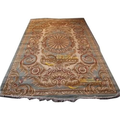 Flower rug 100% Wool Rug Carpet Handmade New Listing Round Carpet Room Floor Decoration Wool Knitting Carpetscarpet 3d carpet