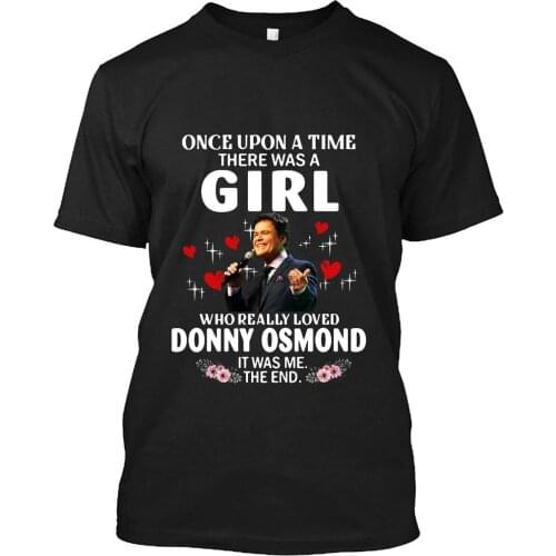Once Upon Aimehere was A Girl Who Really Loved Donny Osmond Unisex T Shirt Hoodie Sweatshirt Gift DMN T-Shirt Black