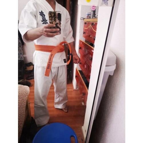 High Quality Kyokushinkai dogi Dobok 12oz 100% Cotton Canvas Karate Uniform Kimono Gi Cloth For Kids Adult,Free White Belt