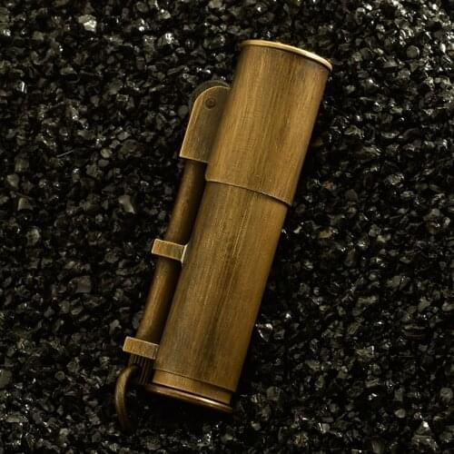 Heavy duty kerosene lighter, pure copper grinding wheel creative wind proof lighter