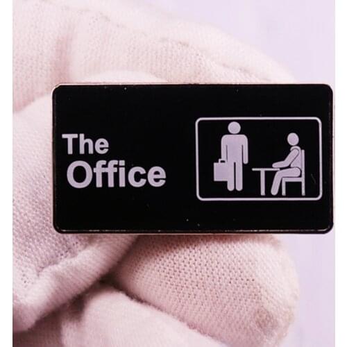 Classic The Office TV Show Brooch Pins Enamel Metal Badges Lapel Pin Brooches Jackets Jeans Fashion Jewelry Accessories