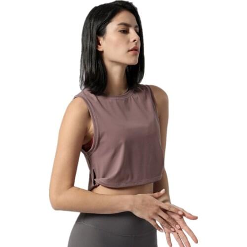 UA_ROCK Summer New Yoga Vest Women Loose Breathable Sports Tank Top Fitness Women Running Training Crop Top Quick Dry Yoga Vest