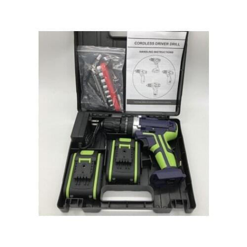 Lithium electric drill high power 88VF rechargeable pistol hand drill impact electric screwdriver tool with Battery charger