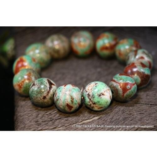 Magic Power LKbrother Energy Tibetan Old Agate Guiren Tairen Big Man dZi Bead Amulet Totem Fit For Making Bracelet UPS1229