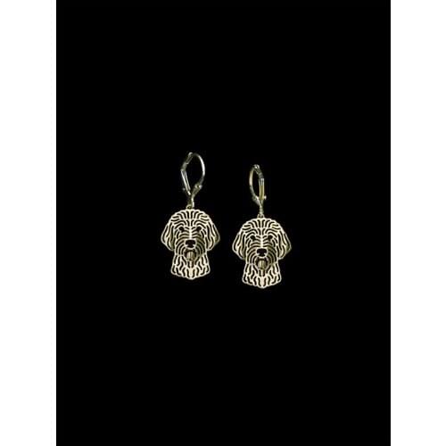 Trendy Goldendoodle dog drop earrings gold silver plated wholesale earrings women fashion jewelry from india bridal earing