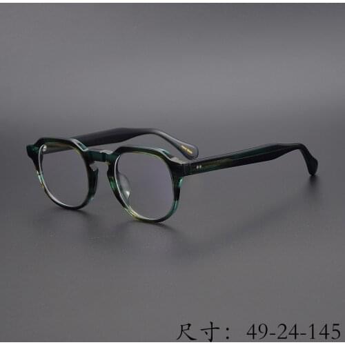 New coming Vintage Acetate irregular eyeglass frame 9536 hand made in Japan women and men unique style high completed quality